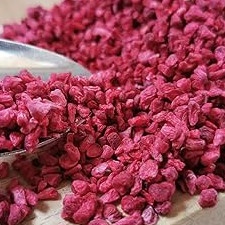 Fruta liofilizada y confitada