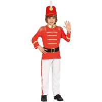 Disfraz de majorette rojo infantil