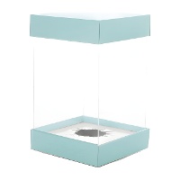 Caja para huevo de pascua transparente de 16 cm - 1 unidad