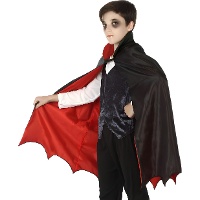 Capa de 84 cm reversible de vampiro infantil
