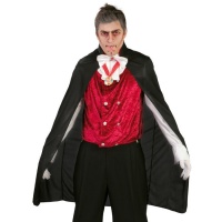 Capa de 110 cm de vampiro corta para adulto