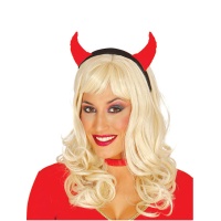 Diadema de diablo roja