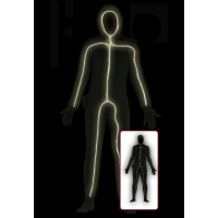 Disfraz de silueta luminosa para hombre