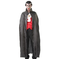 Capa de 133 cm de vampiro larga con cuello alto