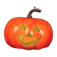 Calabaza con luz de 11 cm