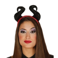Diadema de cuernos de hada oscura