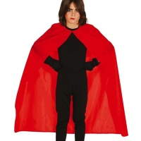 Capa de 100 cm roja infantil