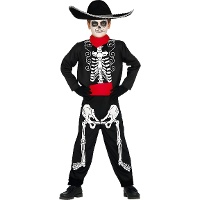 Disfraz de esqueleto Catrina para niño