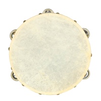 Pandereta de 21,5 cm de piel