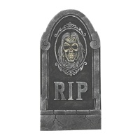 Lápida decorativa RIP de 65 x 32 cm
