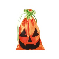 Bolsa para dulces de calabaza de tela de 20 x 12 cm - 1 unidad