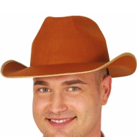 Sombrero de vaquero marrón de 58 cm
