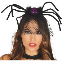 Diadema de araña lila