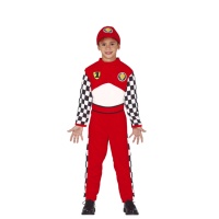 Disfraz de piloto de carreras infantil