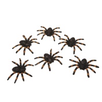 Araña de 7,5 cm brillante - 6 unidades