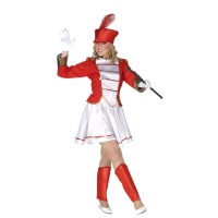 Disfraz de majorette artística para mujer