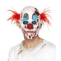 Máscara de payaso con cara quemada