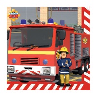 Servilletas de Sam el Bombero y amigos de 16,5 x 16,5 cm - 16 unidades
