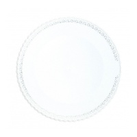 Base para tarta de 32 x 32 cm redonda de plástico blanco