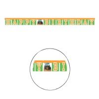 Guirnalda de Tractor Happy Birthday - 1,70 m