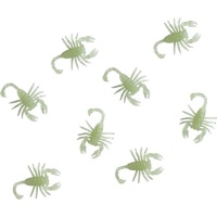 Escorpiones de 6 cm fosforescentes - 8 unidades