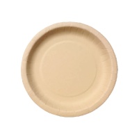 Platos de 25 cm de fibra de bambú - 5 unidades