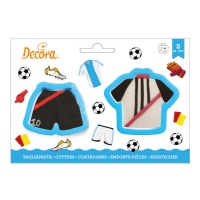 Cortadores de equipaje de Fútbol - Decora - 2 unidades