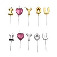 Velas de I love you - 5 unidades