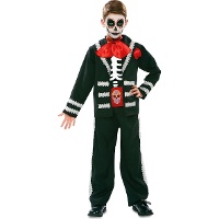 Disfraz de esqueleto mejicano para niño