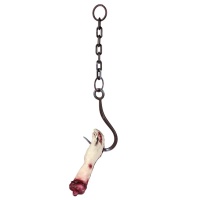 Mano clavado en gancho ensangrentado - 79 cm