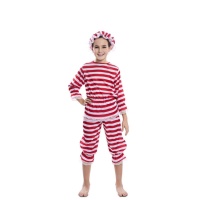 Disfraz de bañista rojo para niña