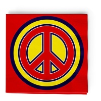 Servilletas de Hippie Psicodelic de 16,5 x 16,5 cm - 20 unidades