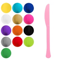 Cuchillos de 17 cm de plástico colores - 10 unidades