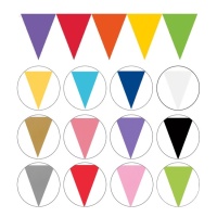 Banderín de triángulos de 4,50 m