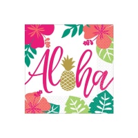 Servilletas de Aloha de 16,5 x 16,5 cm - 16 unidades