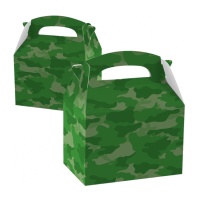 Caja de cartón de Camuflaje Militar - 1 unidad