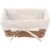Cesta de 22 x 15 x 9 cm rústica rectangular