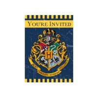 Invitaciones de Harry Potter - 8 unidades