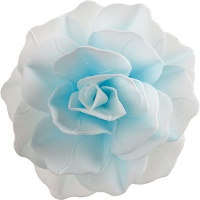 Obleas de rosa gigante de 12,5 cm azul o rosa - Dekora - 1 unidad
