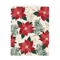 Bolsas para dulces de Flor de Pascua de 16 x 21 cm - 8 unidades
