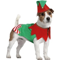Disfraz de Elfo navideño para perro