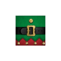Servilletas de 12,5 x 12,5 cm de Santas Suit - 16 unidades