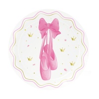 Platos de Bailarina de 18 cm - 8 unidades