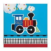 Servilletas de Todos al Tren de 12,5 x 12,5 cm - 16 unidades