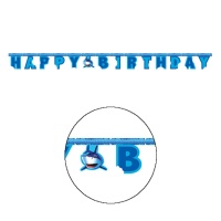 Guirnalda de feliz cumpleaños de Tiburón - 2,20 m