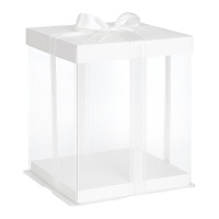 Caja de 34 x 34 x 36 cm para tarta con lazo - Hilarious