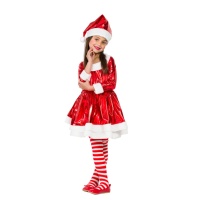 Disfraz de Mamá Noel elegante para niña