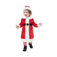 Disfraz de Mamá Noel elegante para bebe niña