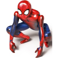 Globo de Spiderman silueta de 88 x 60 cm