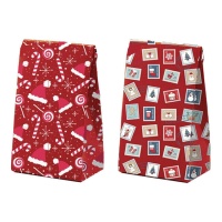 Sobre regalo de 14 x 11,5 x 6,7 cm de estampas de Navidad - 4 unidades